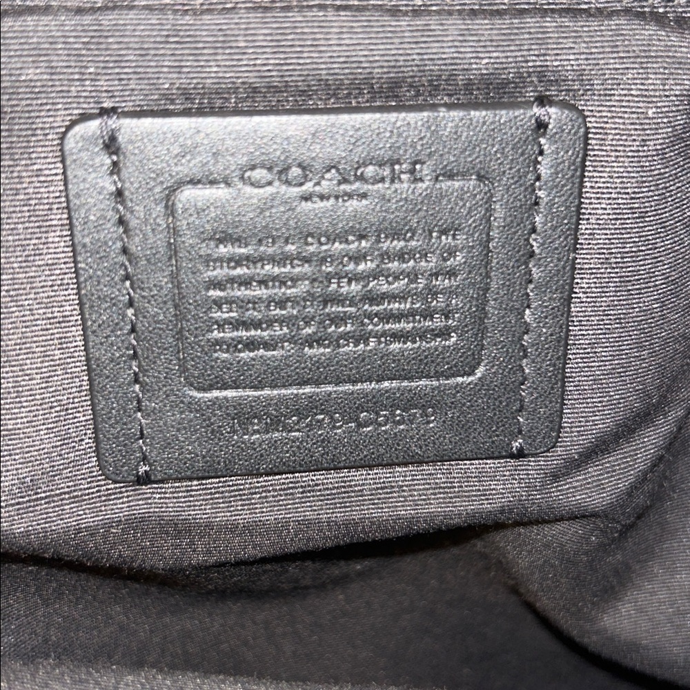 Coach Signature Black and Brown Backpack - Picture 10 of 15